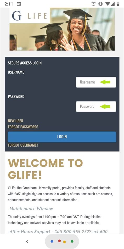 Glife student portal - Welcome to the new GLife Experience!" GLife, the University of Arkansas Grantham portal, provides faculty, staff and students with 24/7, single sign-on access to a variety of resources such as: courses, announcements, and student account information. ... and student account information. Maintenance Window. Thursday evenings from 11:00 pm to 7: ...